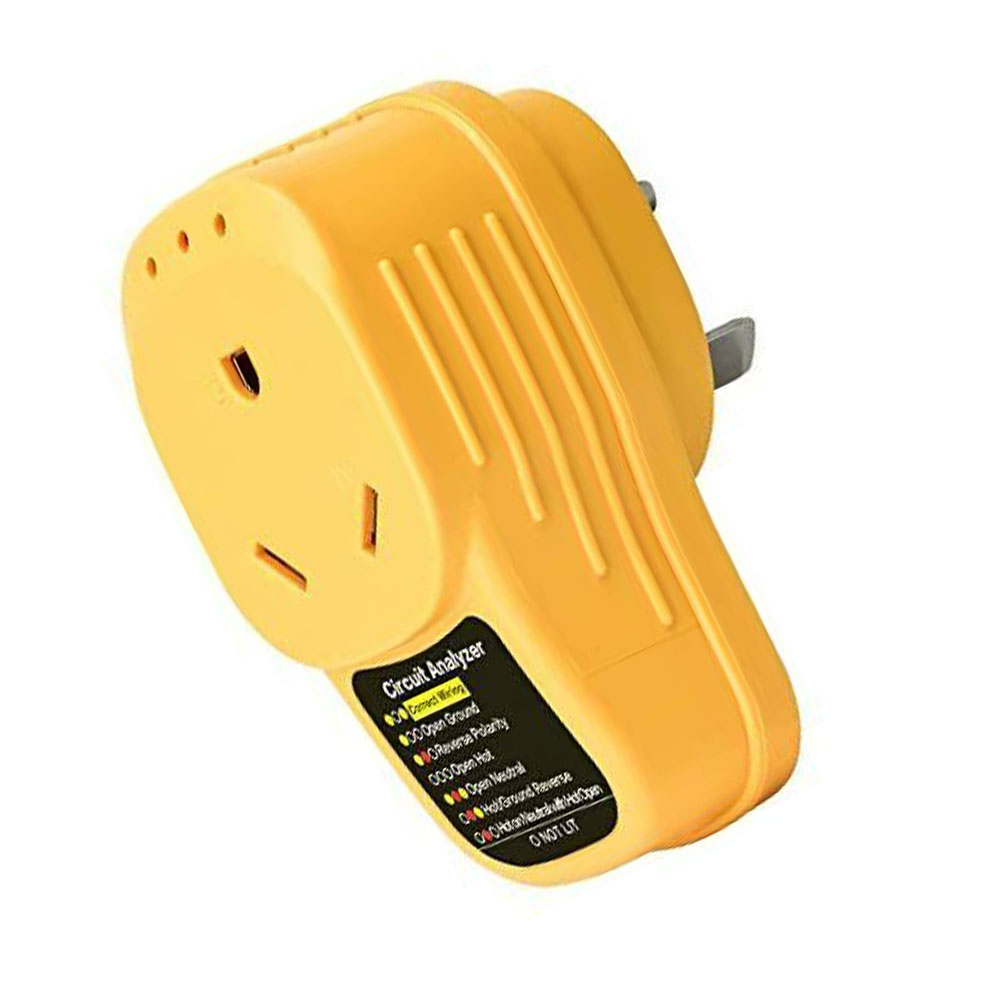 LisFaxbo RV Trailer Adapter Circuit Analyzer Wired Power Surge