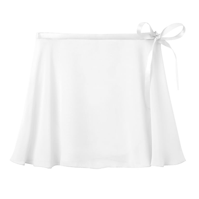 Sheer white top wrap skirt