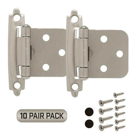 Cabinet Door Hinges 10 Pair Pack 20 Pieces Self Closing Face