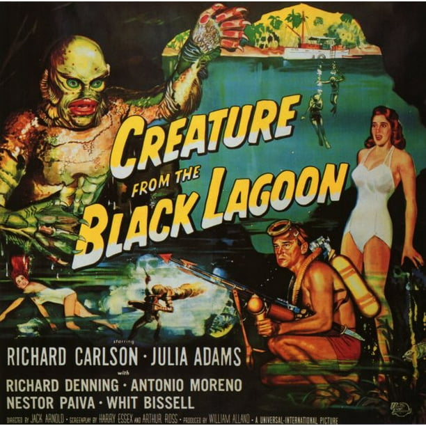 Creature From The Black Lagoon Movie Poster 11 X 17 Style C Walmart Com Walmart Com