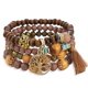 thumbnail image 1 of Stackable Stretch Bracelets for Women Tree of Life Bead Bracelet Boho Style Adjustable Multi-Color Jewelry, 1 of 5