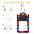 thumbnail image 2 of Peace Sign Luggage Tag, Travel Tags, Handbag Tag - Square PU Leather 2 Pack with Privacy Cover and Stainless Steel Ring - Suitable for Travel, Backpack, Handbag [Amazon Approved], 2 of 7