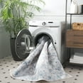 thumbnail image 4 of SAFAVIEH Orlando Elliott Medallion Machine Washable Area Rug, Grey/Blue, 8' x 10', 4 of 12
