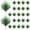 Green, variant on Gymnture christmas Artificial Green Pine Needles Branches - 24pcs