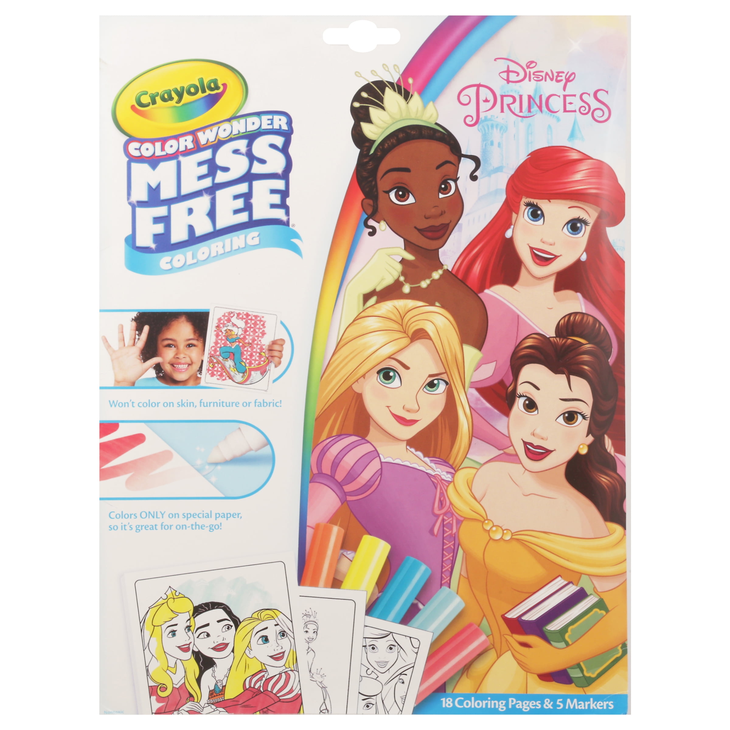 Crayola Magic Markers Set, Color Wonder Disney Princess Coloring
