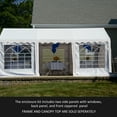 thumbnail image 3 of Enclosure Kit with Windows for Party Tent 10' x 20'/3m x 6m, White, (Frame and Cover Not Included), 3 of 6