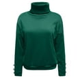 thumbnail image 4 of AOOCHASLIY Clearance Sweaters Fashion Womens Solid Long Sleeve Pullove Turtleneck-Neck Casual Sweater Tops, 4 of 5