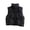 Black, variant on Toddler Boys Girls Puffer Vest Kids Stand Collar Zip Up Sleeveless Vest with Side Pockets Warm Quilted Padded Layering Piece (Black, 9-10 Years)