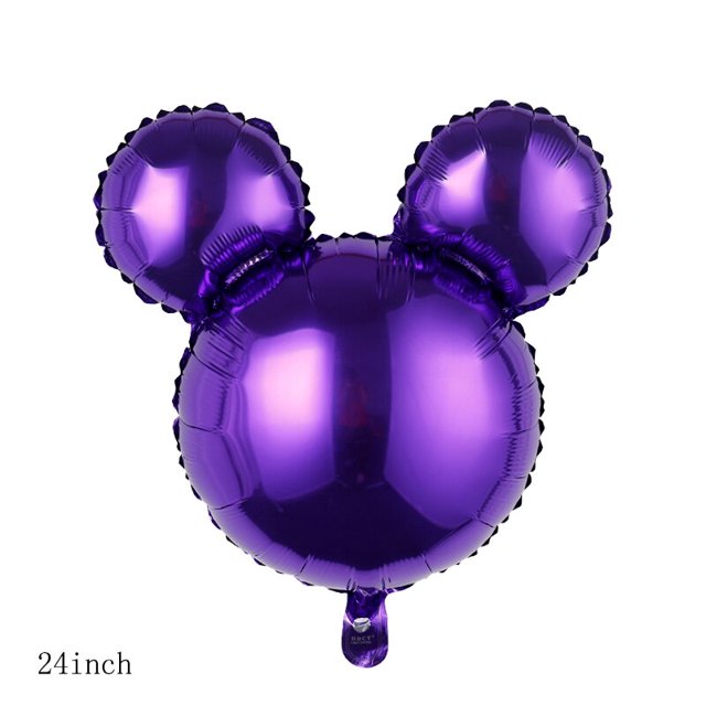 1PC Minnie Mickey Mouse Head Balloon Helium Globos 24inch Disney Mickey Foil Balloons Baby Shower Birthday Party Decorations Gao Jinjia LED
