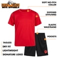 thumbnail image 2 of Black Bear Boys Short Sets Tagless Short Sleeve Athletic T-Shirt and Performance Shorts 2 Piece, 2 of 7