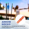 thumbnail image 4 of Uxcell Archery Arrows Nocks 6.2mm, Plastic Insert Arrow Nock Replacement Arrow Tails for Shooting Compound Recurve Transparent Orange, 4 of 7