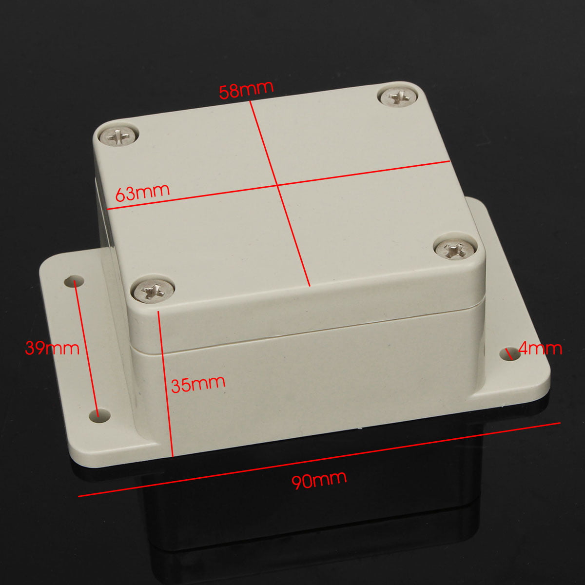 IP64 Waterproof Transparent Cover Junction Box Electronic Project Box Shell new 