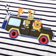 thumbnail image 4 of Vedolay Boy Shirts Short Sleeve Boy's Button Down Hawaiian Shirts Short Sleeve Cartoon Print Tops T-Shirt for Kids,Black 6-7 Years, 4 of 5