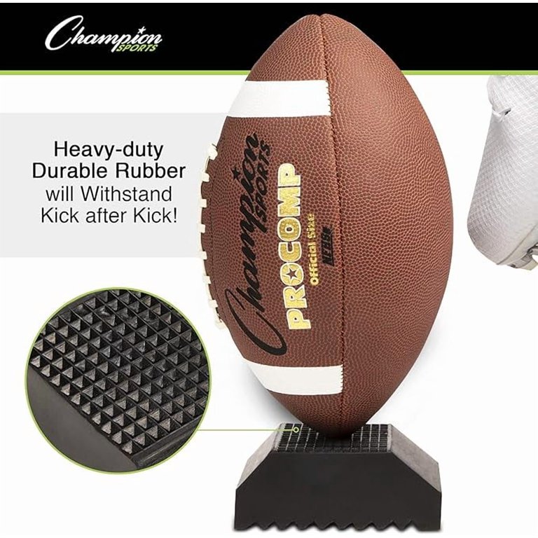 Yiju Adjustable Football Kicking Tee - Portable Metal Rugby Training Stand For Kids & Adults
