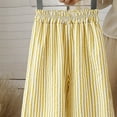 thumbnail image 4 of larppty Toddler & Little Girls' Gingham Wid Leg Pants with Lace Trim, 4 of 4