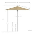 thumbnail image 5 of California Umbrella  7.5 ft. Fiberglass Pulley Open Market Umbrella - Matted White and Sunbrella-Antique Beige, 5 of 5