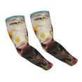 thumbnail image 2 of Lsque Yellow Daisy Cow Cooling Arm Sleeves for Men & Women -Compression Sleeves to Cover Arms for Working,Sun Sleeves for UV Protection,Breathable, Moisture-Wicking, 2 of 8