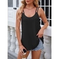 thumbnail image 6 of Gustave Women's Tank Tops Eyelet Embroidery Spaghetti Strap Shirts Scoop Neck Sleeveless T-Shirt Summer Casual Flowy Cami Blouse Loose Fit "Black, M", 6 of 6