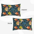 thumbnail image 4 of Balery Blue Floral Bedding Queen Pillow Cases - Envelope Closure - Soft Brushed Microfiber Fabric - Shrinkage and Fade Resistant Pillow Cases-14"x20", 4 of 9