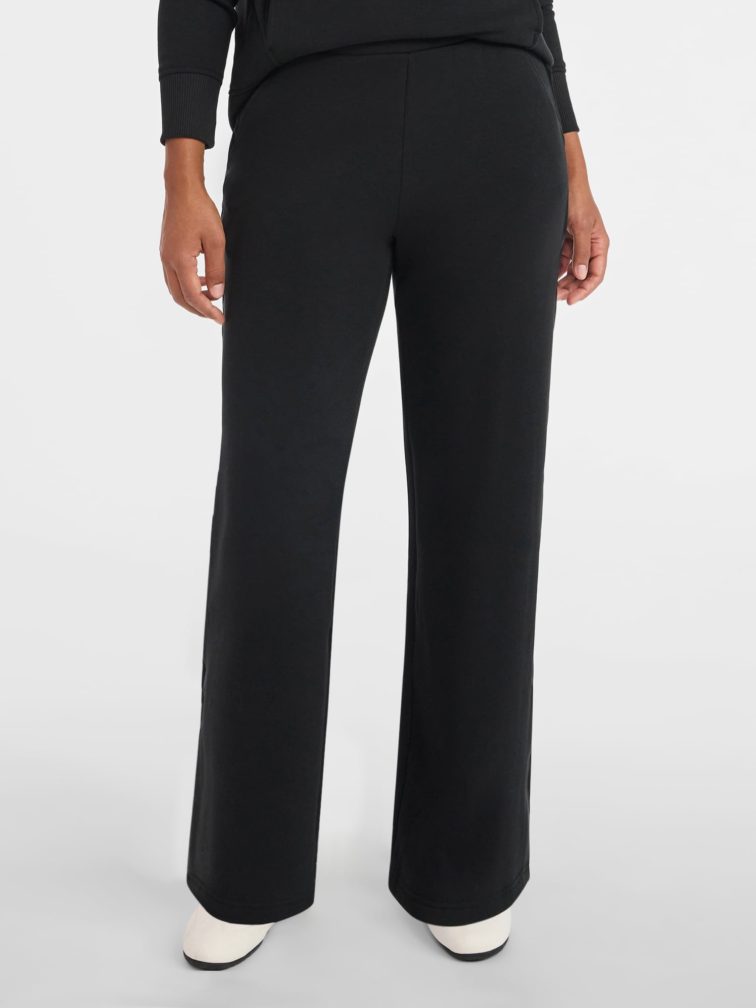 Avia Women's and Women's Plus Fleece Sweatpants with Satin Trim, Sizes XS-4X