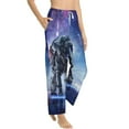 thumbnail image 2 of Balery Astronauts Start Running print Women's Pajama Pants,Ultra Lightweight Pjs,Lounge Pant-Large, 2 of 9
