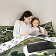 thumbnail image 5 of Feelyou 3D Camo Gamepad Bedding Comforter Set 7 Pieces for Boys, Cartoon Games Controller Full Bedding Set, Game Over Theme Reversible Fitted Sheet Flat Sheet, Ultra Soft Bedroom Decor, 5 of 9
