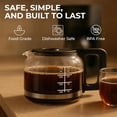 thumbnail image 3 of Kaffe Universal Replacement Coffee Carafe - 5 Cup Glass Pot for Drip Makers Glass, Easy-Grip Handle, Sneak-A-Cup Compatible Capacity Markings, Dishwasher Safe, 3 of 4