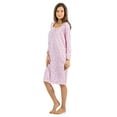 thumbnail image 2 of Casual Nights Women's Square Neck Long Sleeve Floral Nightgown, 2 of 2