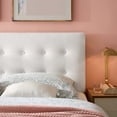 thumbnail image 3 of Modway Emily Full Tufted Performance Velvet Headboard in White, 3 of 9