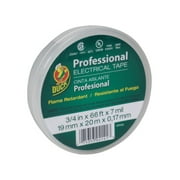 Duck  3/4 in. W x 66 ft. L White  Vinyl  Electrical Tape