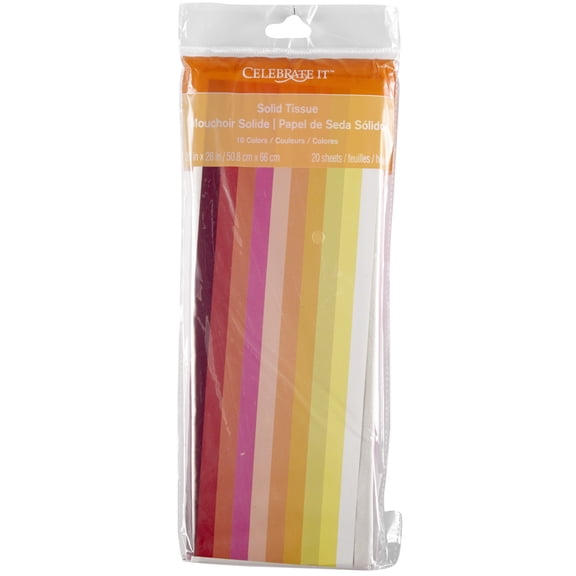 12 Packs: 20 ct. (240 total) Warm Color Gift Tissue Paper by Celebrate It