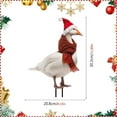 thumbnail image 3 of Qocolhg 5 Pieces Christmas Duck Decoration Garden Stakes Yard Art Decor Duck with Santa Hat Realistic Lifelike Animal Stakes for Lawn Landscape Pathway Farm, 3 of 7