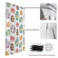 thumbnail image 6 of Happy Easter Blackout Curtains for Bedroom/Living Room, Pinch Pleated Black Out Curtains, Spring Funny Colorful Eggs Star Flowers Room Darkening Window Drapes with Hooks 2 Panels, 59"x70", 6 of 8