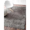 thumbnail image 3 of Nuloom 9' x 12' Tapis de Shag en Gris, 3 of 5