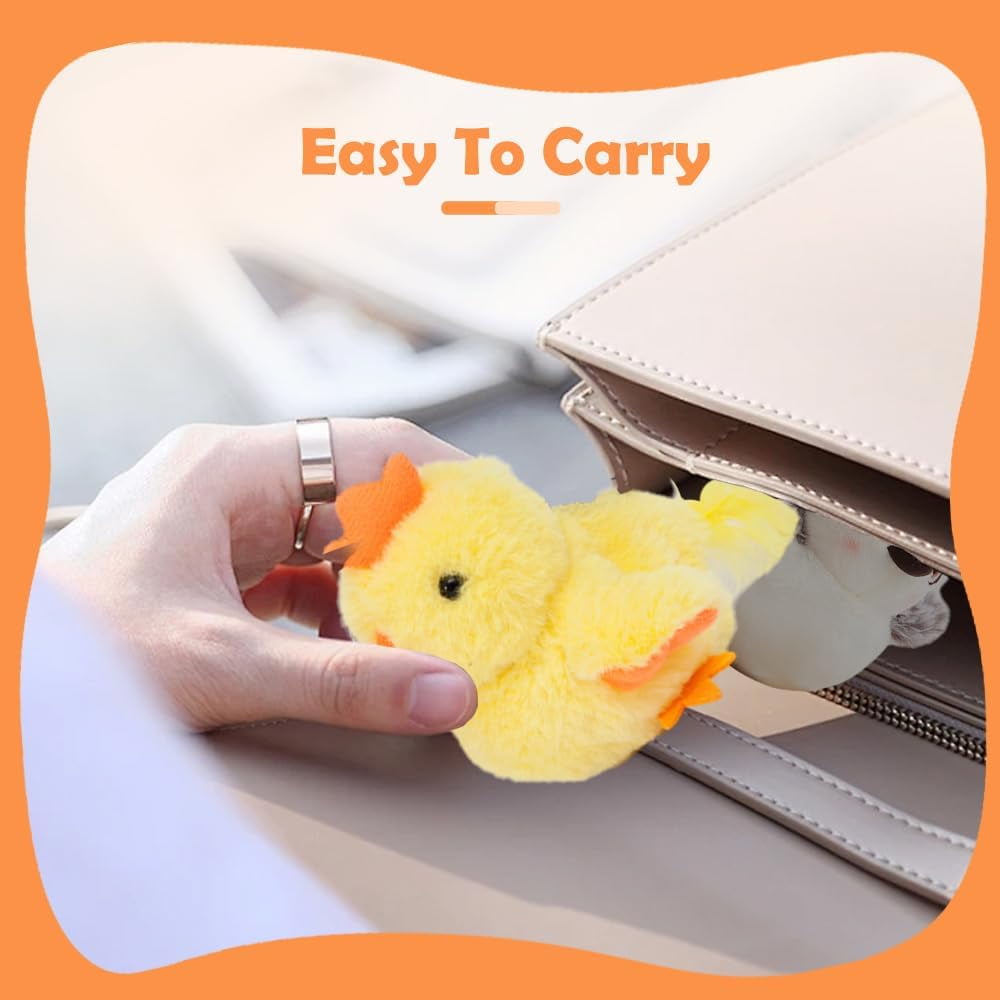 Flapping Bird Cat Toy, Rechargeable Interactive Chirping Bird Cat Toy, 3 Modes, Touch Activated