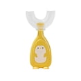 thumbnail image 2 of Cepillo de dientes de silicona de mano en forma de U para bebés Cepillo de dientes de doble cara Accesorios para mordedores para niños con mango Gadgets de limpieza Grande, Rosa Pequeño, Amarillo seitruly HA009119-01, 2 of 6