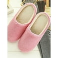 thumbnail image 2 of Plush Slippers, Woman Fluffy Warm Shoes, Winter Shoes for Women, Platform Home Slippers Faux Fur Shoes, Cotton Plush Slipper, 2 of 6