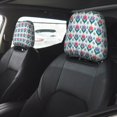 thumbnail image 2 of Kdxio Tulips Flowers Pattern Print 2 Piece Car Head Rest Covers Set Auto Front/Rear Seats Headrest Cover Universal Fit Most Cars,Sedan, SUV, 2 of 9