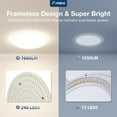 thumbnail image 2 of 12 Pack 6 Pouces 5CCT Lumière de Plafond Encastrée Sans Cadre avec Boîte de Jonction, 2700K/3000K/3500K/4000K/5000K Sélectionnable, 15W Eqv 60W 1600LM Luminosité Dimmable Sans Canette, ETL & FCC, 2 of 5