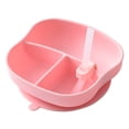 thumbnail image 3 of YSNOOWE Baby Silicone Plates Toddler Tableware Silicone Pink 1Pack, 3 of 6