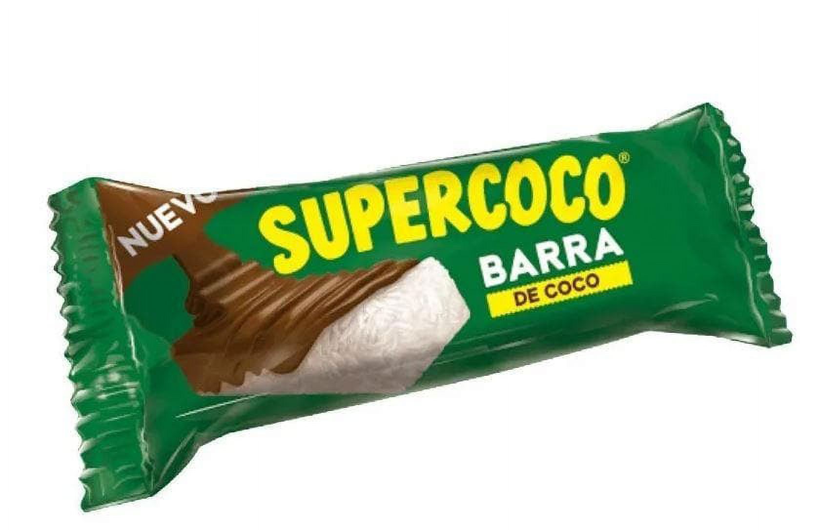 Supercoco Snack In Bar (Pck of 3 - 12 count per pack) Coconut bar covered in dark chocolate Dulce Colombiano Colombia snack colombian food comida colombiana - image 2 of 4