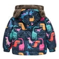 thumbnail image 3 of Kiijoy Little Boys Cartoon Fleece Winter Coat Bear Ears Hooded Outerwear, Sizes 5-6, 3 of 6