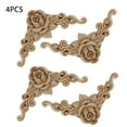 thumbnail image 2 of LAMIRO 4Pcs Wooden Carved Corner Onlay Applique Furniture Mouldings Decal Decor, 2 of 7