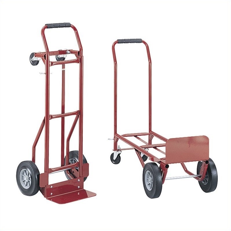Pemberly Row Convertible HeavyDuty Platform Hand Truck Red Walmart