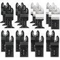 thumbnail image 1 of Multitool Blade Set, Universal Compatible System High-Carbon Steel Kit Quick Release Saw Blades for Fein Multimaster Ryobi Milwaukee Bosch Dremel Dewalt Rockwell, Tougher And, 1 of 5