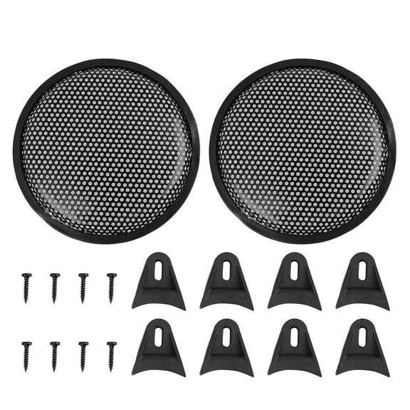 Unique Bargains 2pcs 8" Car Speakers Cover Mesh Sub Woofer Subwoofer Grill Protector