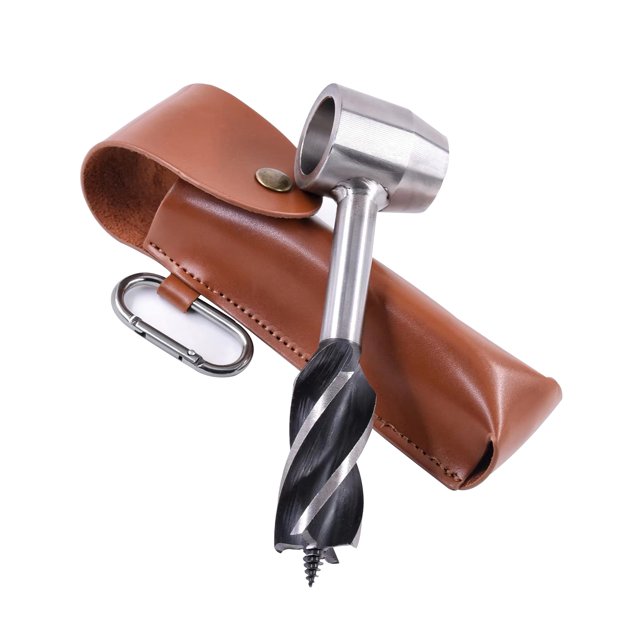 Juego de herramientas de supervivencia BOUNHOHE, llave manual, barrena con funda