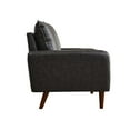 thumbnail image 3 of Pemberly Row Faux Leather Loveseat Modern Sofa for Living Room Office Gray, 3 of 9