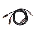 thumbnail image 2 of Adaptador de audio 3,5 mm a 2 estéreo Soledad Adaptador de cable de audio Negro, 2 of 10
