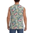 thumbnail image 4 of Fotbe Rose Flowers Men's Camiseta sin Mangas Estampada para Hombres, Playera Casual para Gimnasio, Entrenamiento, Playa-XX-Large, 4 of 7